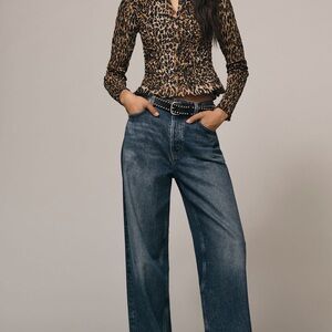 Agolde Low Slung Baggy Mid Rise Relaxed Jeans